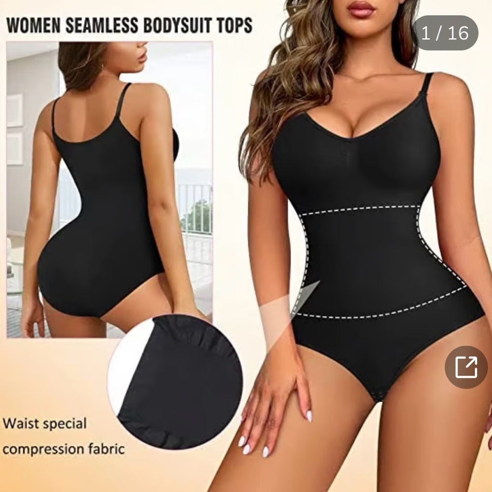 Set of (3) Black Seamless Shape-Wear Bodysuit🖤